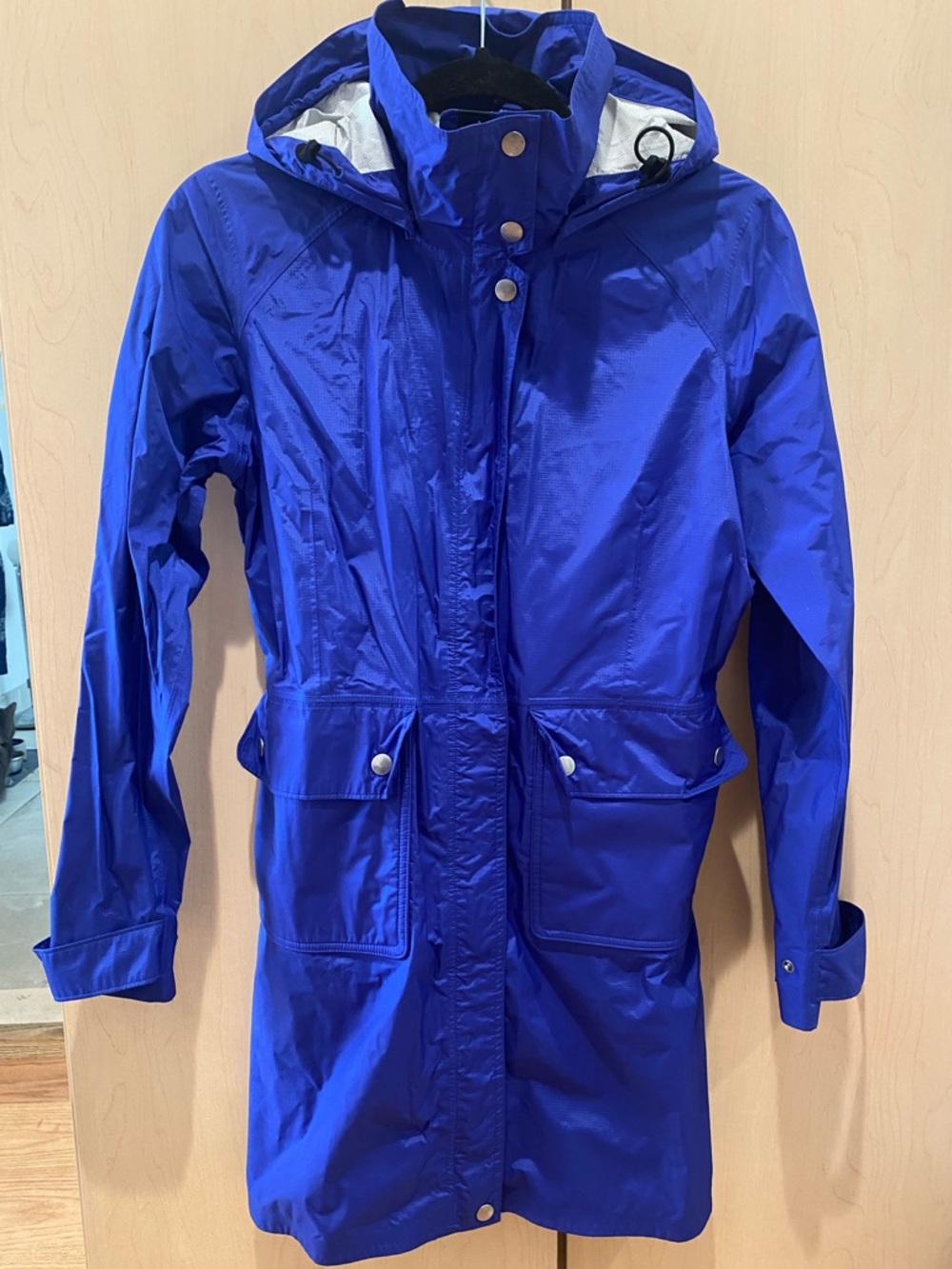 Patagonia Royal Blue Hooded Rain Jacket